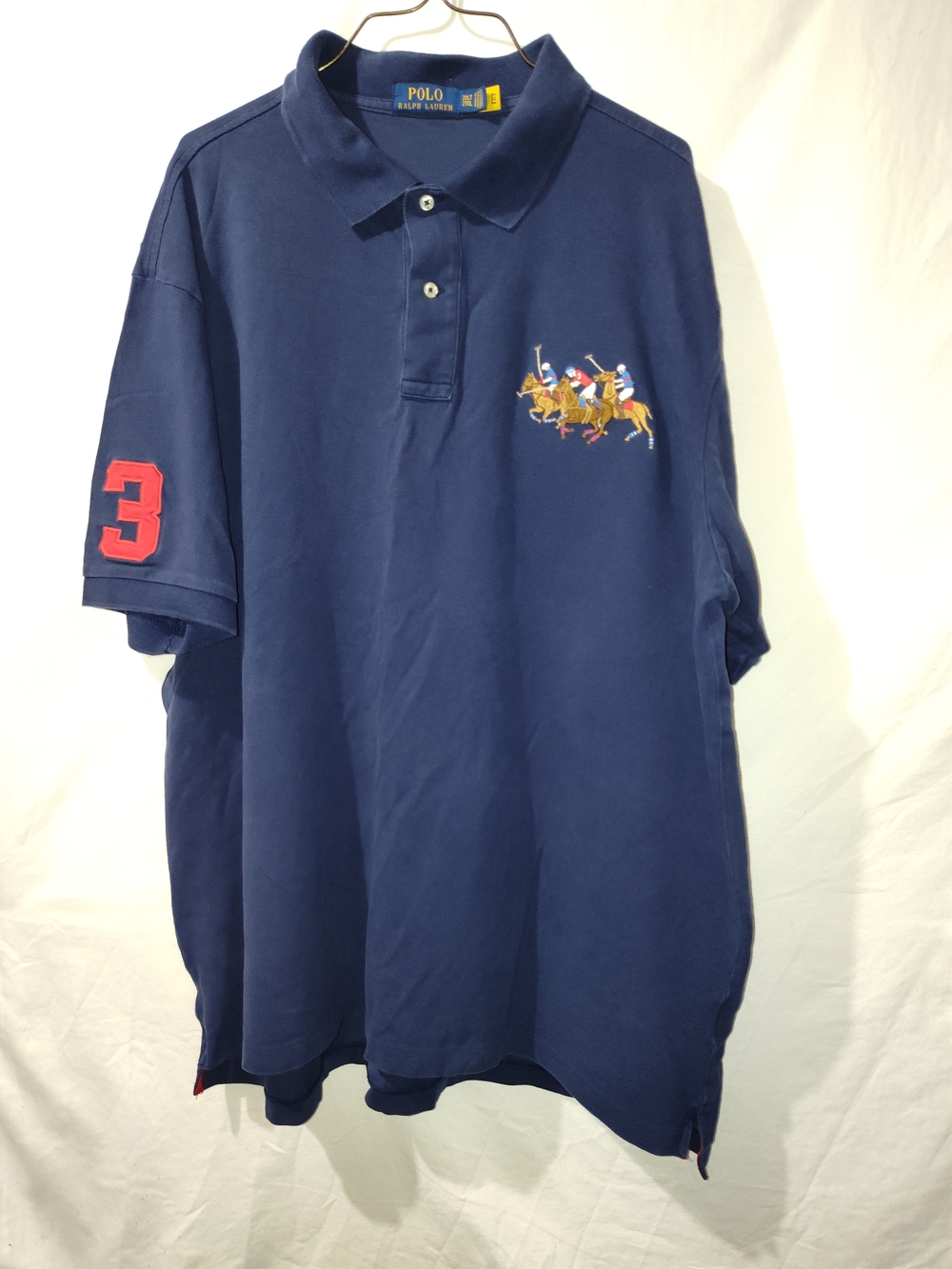 Polo by Ralph Lauren Men's Navy Embroidered Polo Shirt